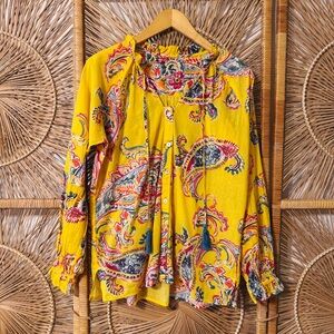 Karyn Seo Yellow Boho Blouse